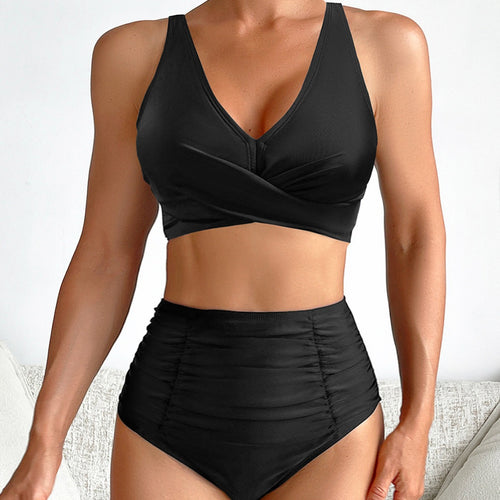 Damen Hochtaillierter Bade-Bikini R&B