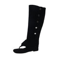 Damen offene Stiefel mit modischem Riemendesign und eleganten Knopfdetails R&B