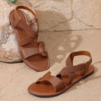 Damen Sommerliche Freizeitsandalen mit verstellbaren Riemen und ergonomischer Sohle R&B