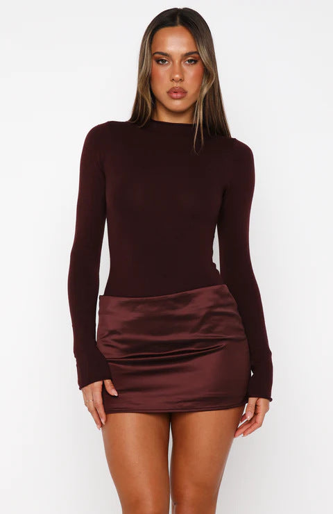 Damen Langarmshirt mit elegantem Schnitt und figurbetontem Design R&B