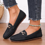Damen Mokassins mit stylischem Schnallen-Detail R&B