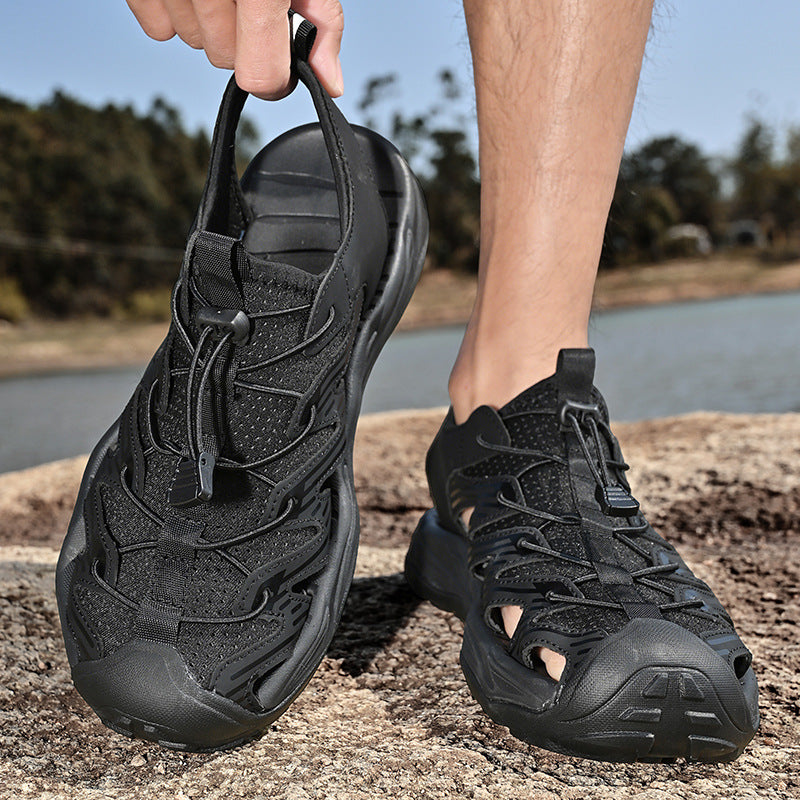 Damen Sportliche Outdoor-Sandalen mit rutschfester Sohle und praktischem Schnellschnürsystem R&B