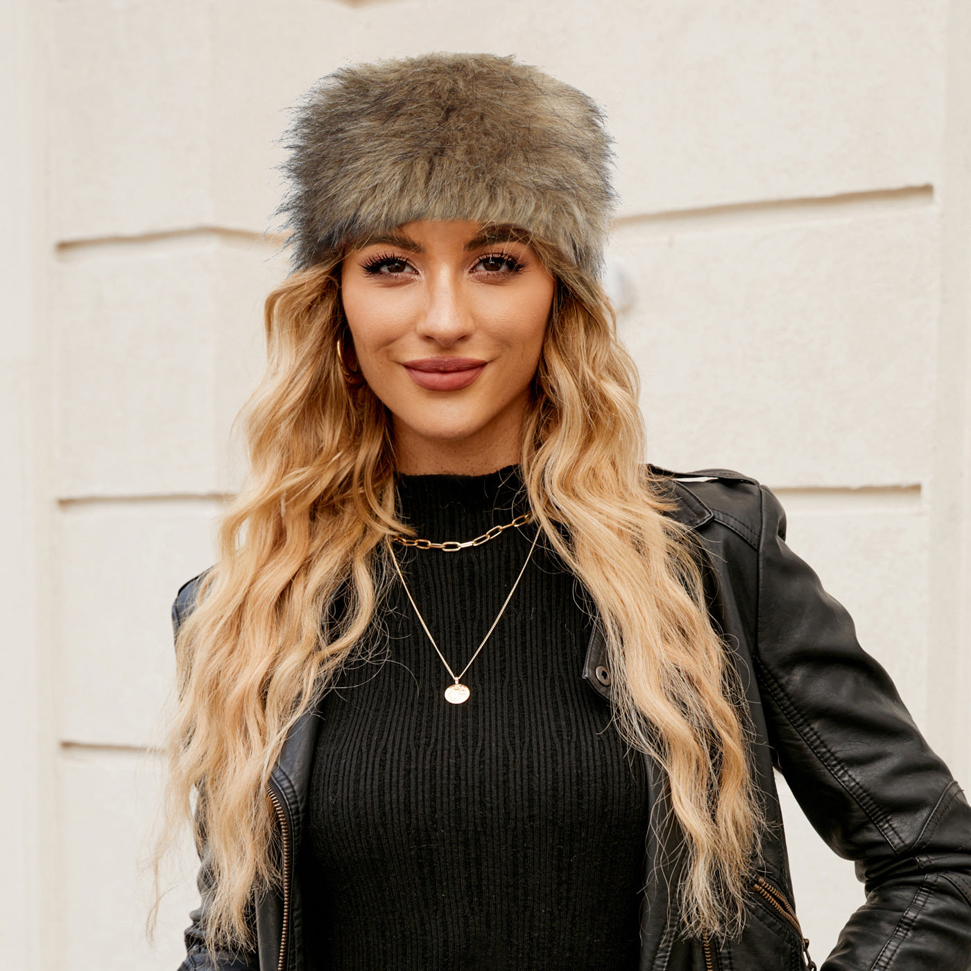 Damen Kuscheliger Fleece-Hut mit modischem Design R&B