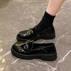 Damen Klassische Loafer mit modischer Schnallenverzierung R&B