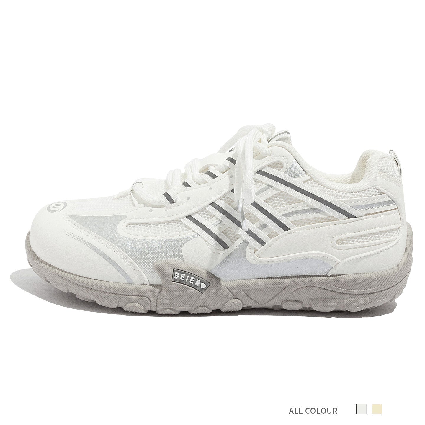 Damen Sportliche Lauf- und Freizeitschuhe mit atmungsaktiven Einsätzen und rutschfester Sohle
