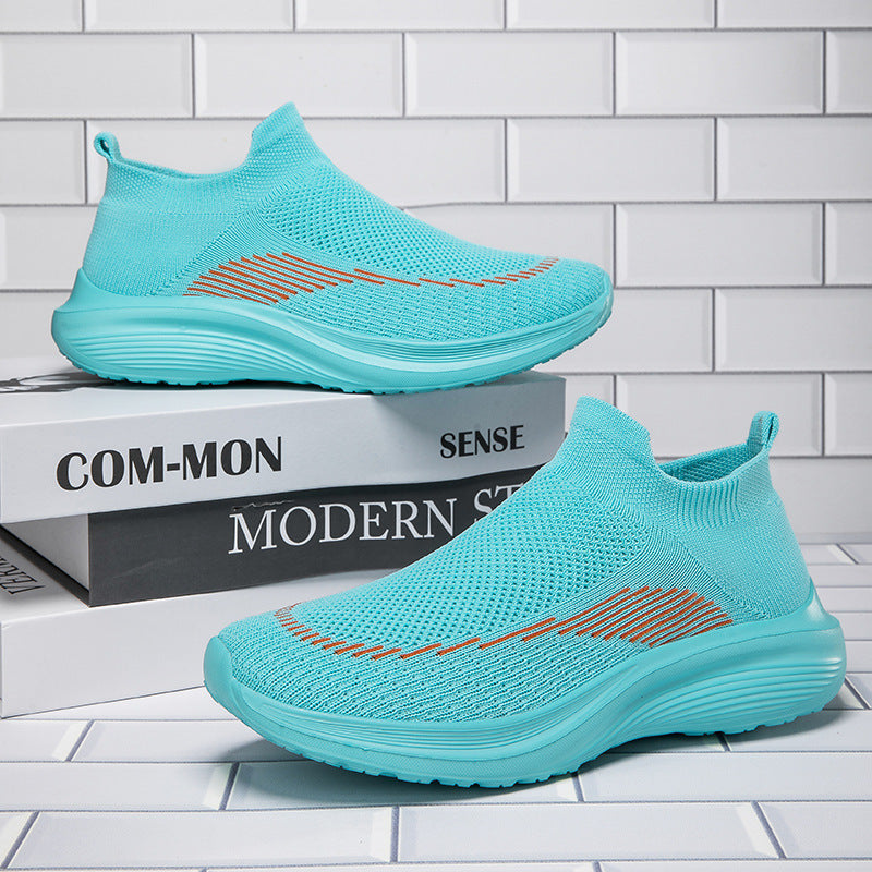 Damen Komfortable Slip-On Sneakers mit atmungsaktivem Obermaterial R&B