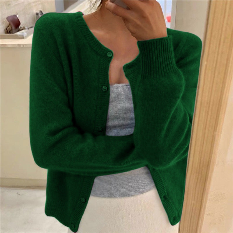 Damen kuschelige Strickjacke R&B