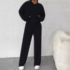Damen lässiger Strickanzug R&B