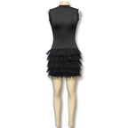 Damen Elegantes und verspieltes Kleid mit Tüllsaum R&B