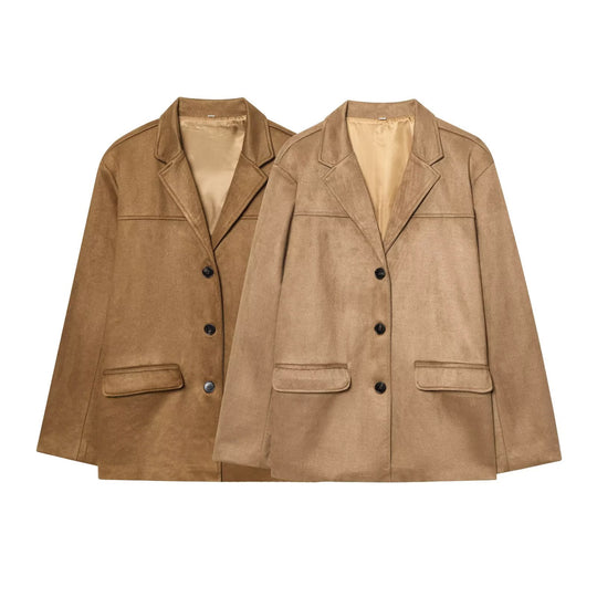 Damen eleganter und modischer Blazer mit praktischen Taschen R&B
