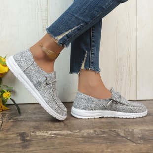 Damen Slip-On Sneakers mit elastischem Riemen R&B