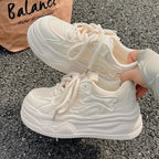 Damen Sportliche Chunky Sneakers mit atmungsaktiver Obermaterialstruktur R&B