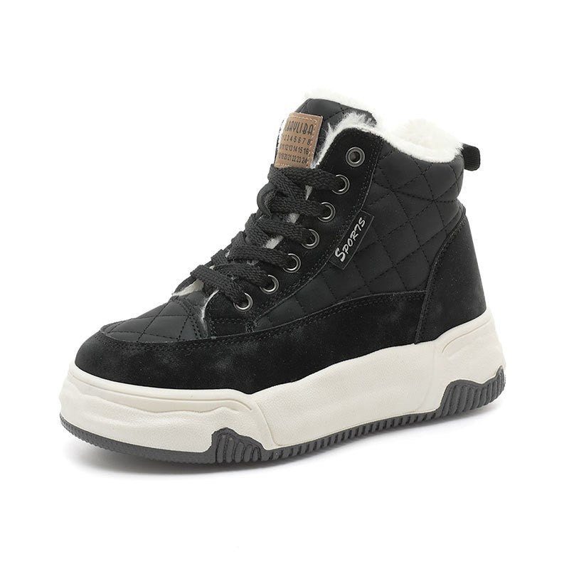 Damen Modische Winter Sneaker mit kuscheligem Innenfutter und robustem Profil R&B
