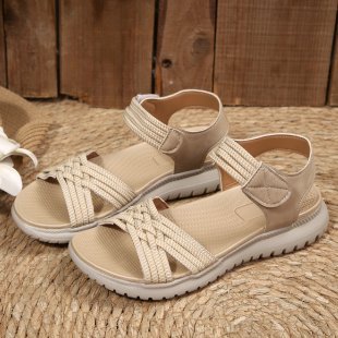 Damen Sportliche Sandalen mit elastischen Riemen R&B
