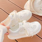 Damen Sportliche Sneaker mit atmungsaktivem Mesh-Obermaterial und dekorativen Schleifen