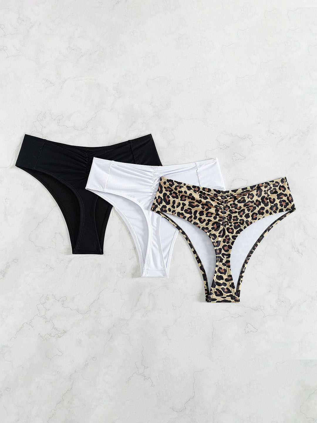 Damen Hochgeschnittener Bikini mit seitlichen Bindebändern R&B