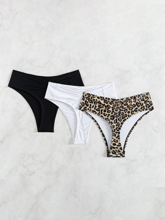 Damen Hochgeschnittener Bikini mit seitlichen Bindebändern R&B