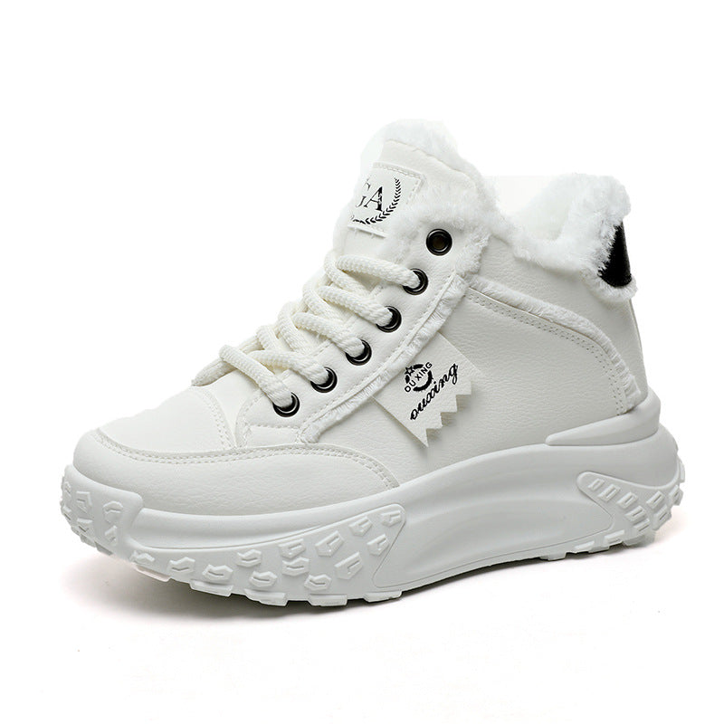 Damen High-Top Winter Sneakers mit flauschigem Innenfutter und rutschfester Sohle R&B