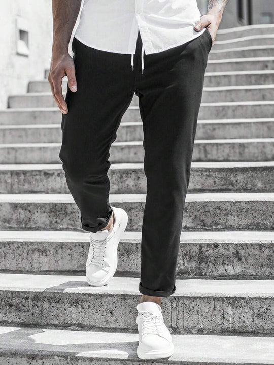 R&B Herren Freizeithose mit Kordelzug und Seitentaschen