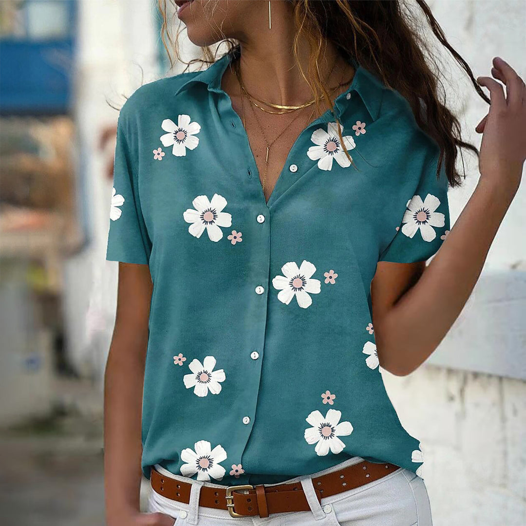 Damen Bluse mit floralem Design R&B