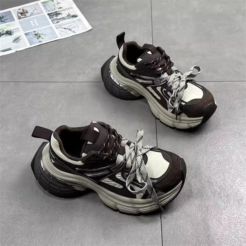 Damen modische und komfortable Sneakers mit dämpfender Sohle und sportlichem Design R&B