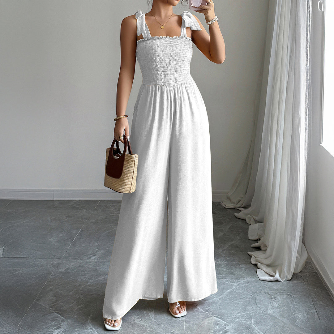Damen Maxi-Kleid mit raffiniertem Rüschendesign und elastischem Oberteil R&B