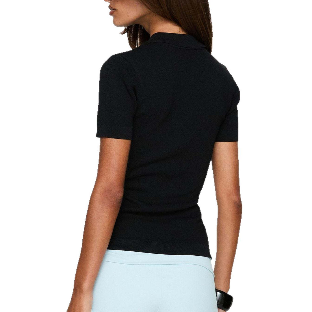 Damen figurbetontes Polo-Shirt mit schickem Cut-Out R&B