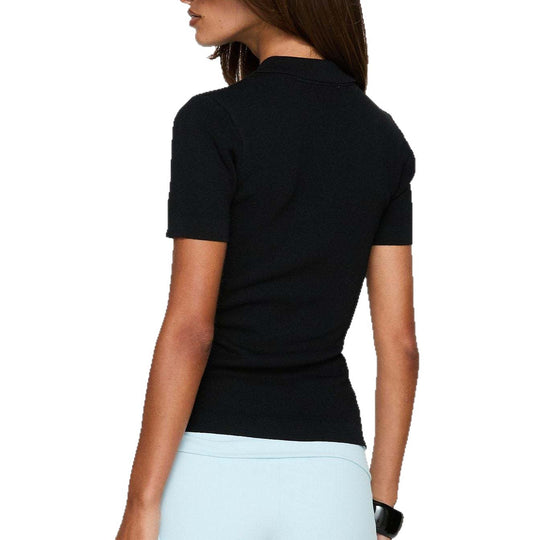 Damen figurbetontes Polo-Shirt mit schickem Cut-Out R&B