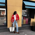 Damen Strickjacke mit einzigartigem Schafdesign und lässigem Schnitt R&B