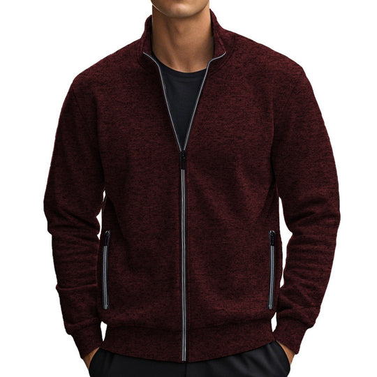 Herren Jacke mit modernem Stehkragen und praktischen Taschen R&B