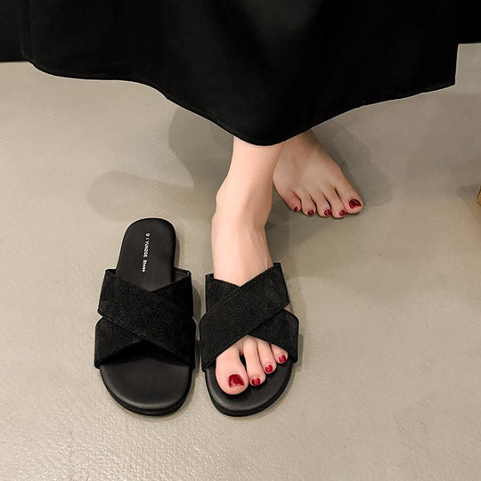 Damen bequeme und stilvolle Schlappen R&B