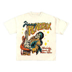 Damen Grafik T-Shirt mit einzigartigem Skelettdesign und kreativem Schriftzug R&B