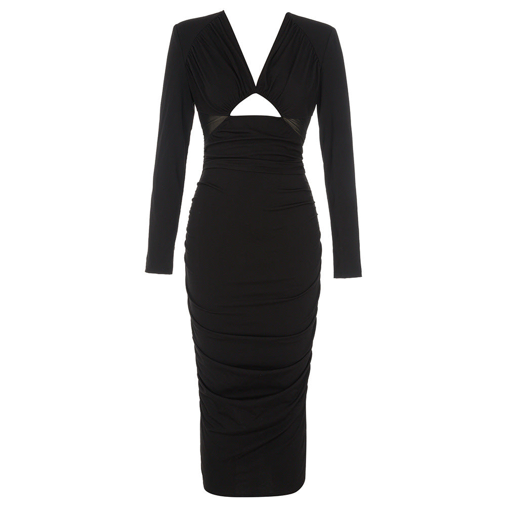 Damen Wickelkleid mit elegantem Schnitt und seitlichem Cut-Out R&B