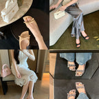 Damen Slingback-Pumps mit modischem Knoten-Detail und komfortablem Absatz