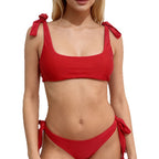 Damen Bikini-Set mit verspielten Schleifendetails R&B