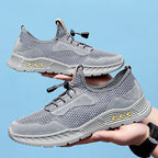 Damen Sportliche Freizeitschuhe mit atmungsaktivem Mesh-Obermaterial und innovativem Schnürsystem