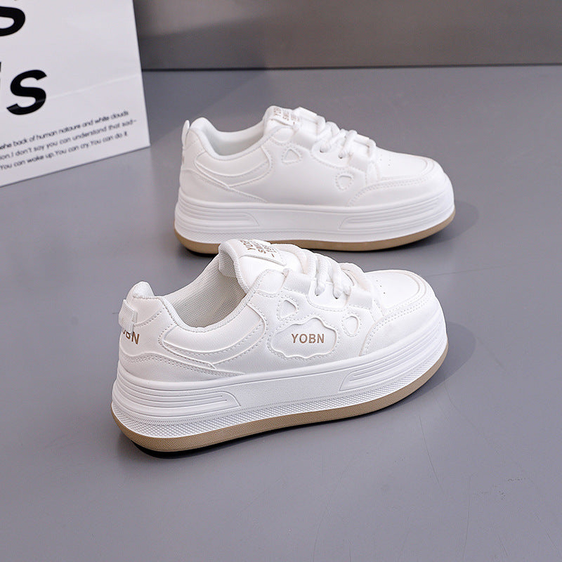 Damen Komfortable Sneaker mit dicker Laufsohle und modischem Design R&B