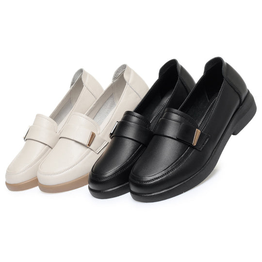 Damen Komfortable Mokassins mit modischem Riemen und rutschfester Sohle R&B