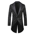 Herren eleganter Paillettenblazer mit luxuriösen Details R&B