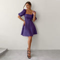 Damen Sommerkleid mit eleganten Puffärmeln und A-Linien-Silhouette R&B