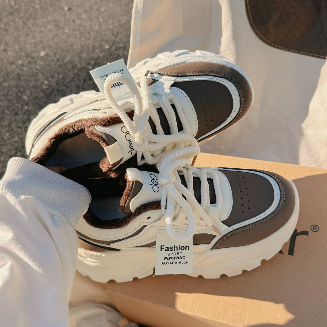Damen Sportliche Chunky Sneakers mit weichem Innenfutter und hohem Komfort R&B