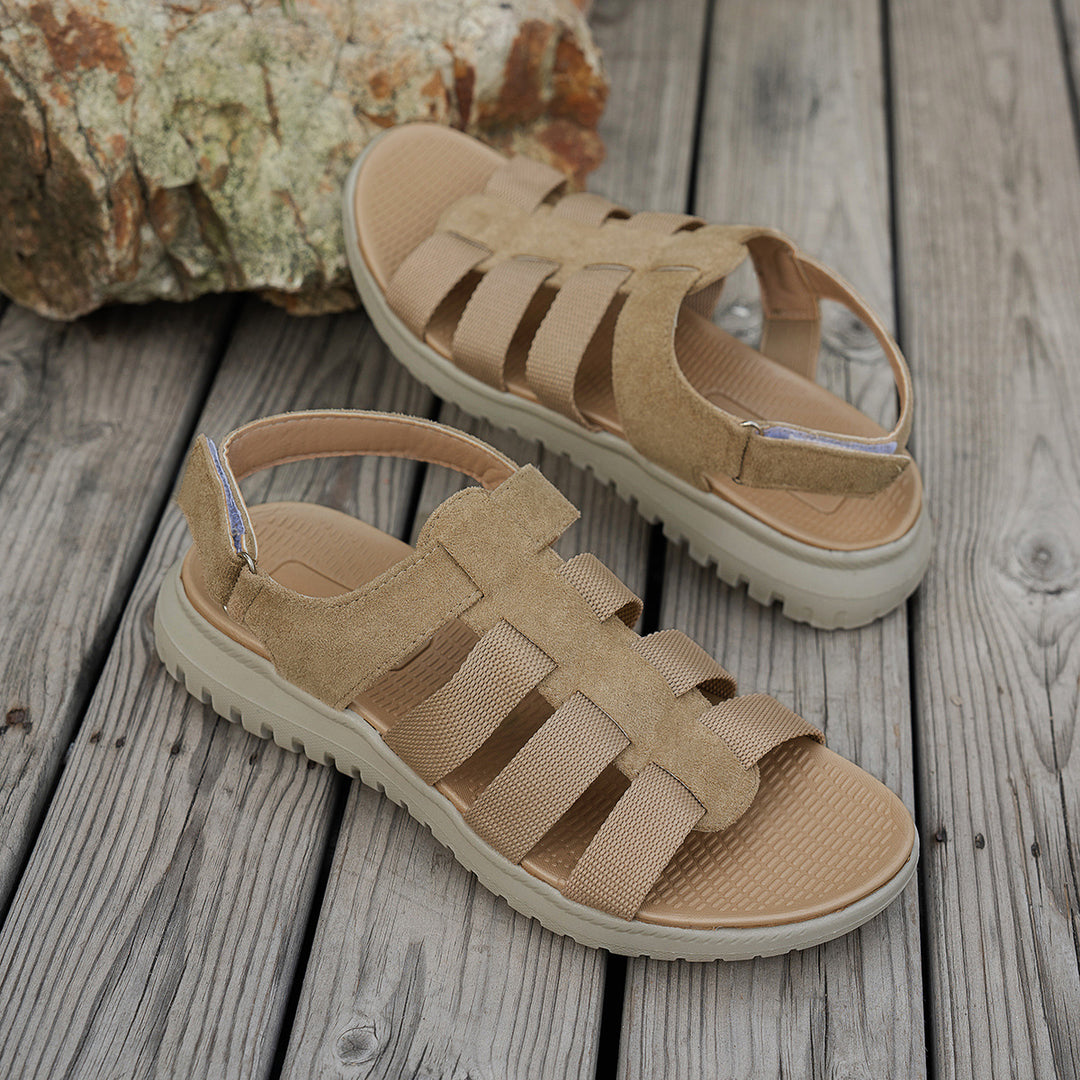 Damen Sportliche Komfort-Sandalen mit verstellbarem Riemen R&B
