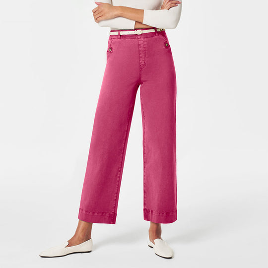 Damen Weitgeschnittene Stoffhose mit eleganten Details R&B