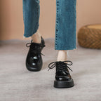 Damen Hochglänzende Komfortschuhe mit Schnürung R&B