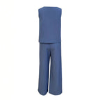Damen weiches Oberteil und elegante weite Hose R&B