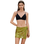 Damen eleganter Badesarong mit funkelnden Pailletten R&B