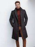 Herren schicker Mantel mit strukturiertem Obermaterial R&B