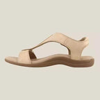 Damen Bequeme Sandalen mit verstellbaren Riemen und anatomischem Fußbett R&B