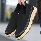 Damen Slip-On Freizeitschuhe mit atmungsaktivem Obermaterial und rutschfester Sohle
