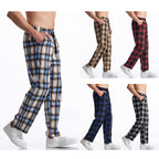 Herren bequeme Freizeithose mit Karomuster R&B